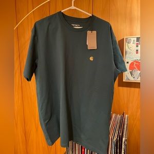 Carhartt WIP chase t shirt Large, botanic/gold